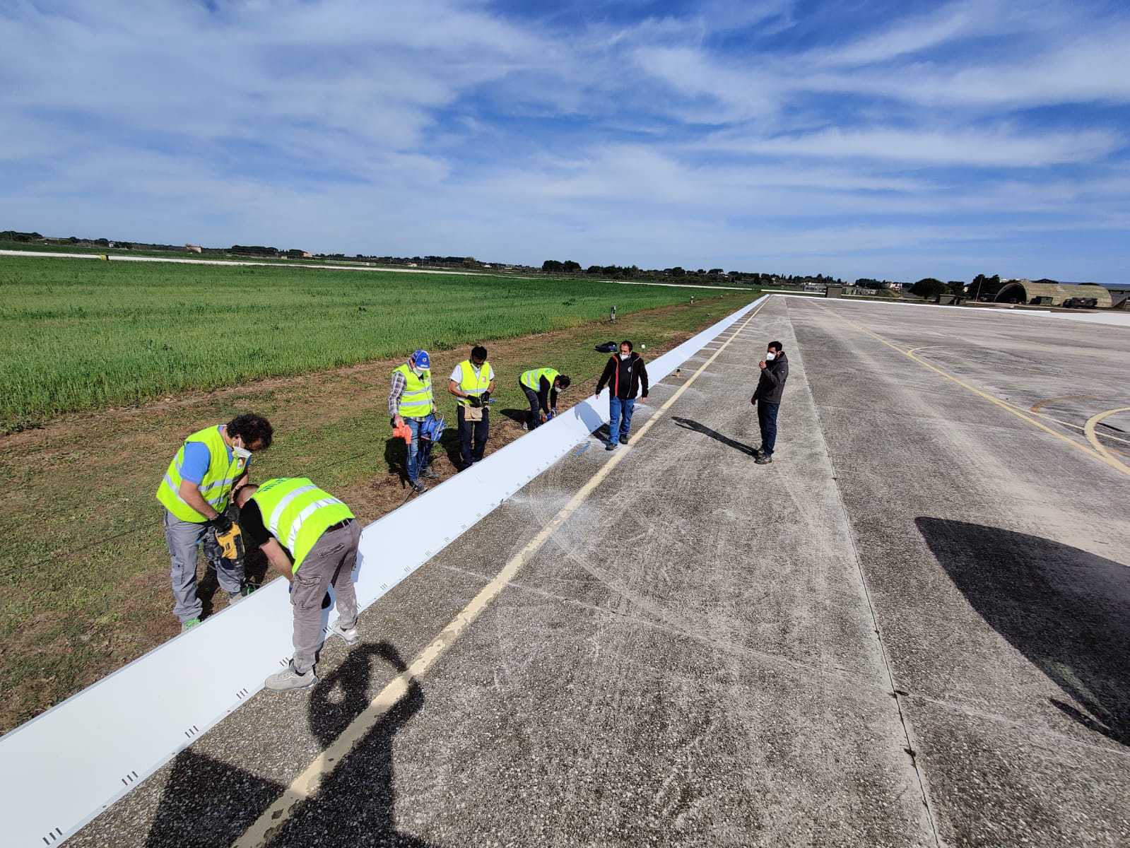 Italian Air Force FOD barrier installation